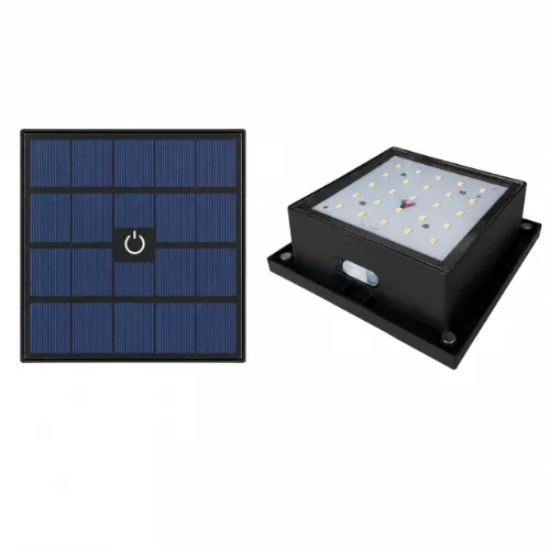 GL-05 — 119 × 119 mm Magnetic Solar Module with 3D Panel and Continuous Light Mode